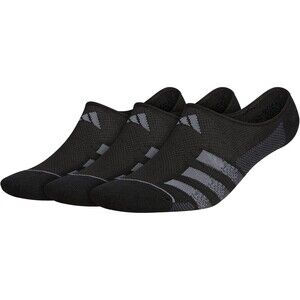 adidas Superlite Stripe No-Show Socks (3 Pairs: Men's 6-12) FZ6780